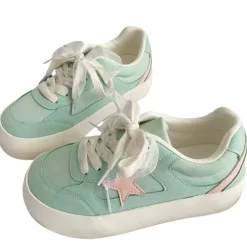 Aesthetic Sneakers*Boogzel Clothing Pastel Color Star Patch Sneakers
