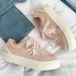 Aesthetic Sneakers*Boogzel Clothing Pastel Color Star Patch Sneakers
