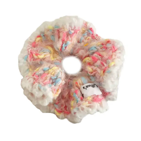 Hair Accessories*Boogzel Clothing Pastel Crochet Scrunchie Pink