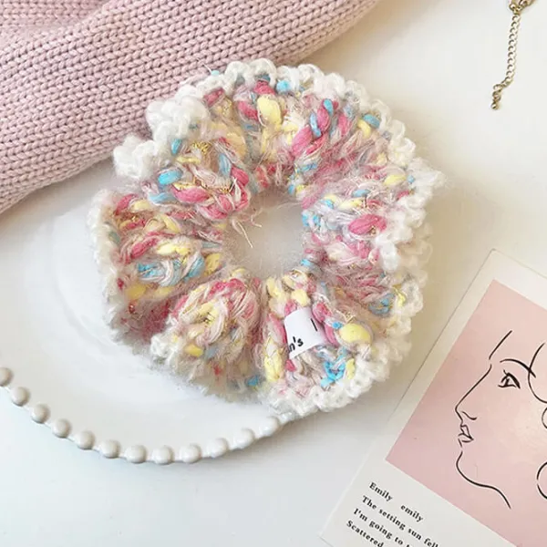 Hair Accessories*Boogzel Clothing Pastel Crochet Scrunchie Pink