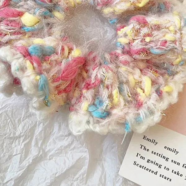Hair Accessories*Boogzel Clothing Pastel Crochet Scrunchie Pink