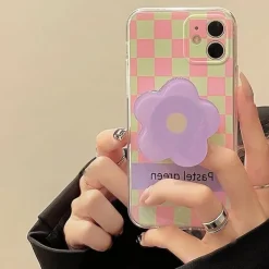 Iphone Cases*Boogzel Clothing Pastel Flower Checker iPhone Case