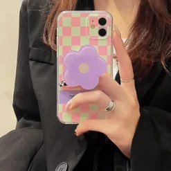 Iphone Cases*Boogzel Clothing Pastel Flower Checker iPhone Case
