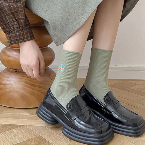 Socks*Boogzel Clothing Pastel Green Aesthetic Socks