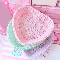 Aesthetic Room Decor*Boogzel Clothing Pastel Heart Storage Basket