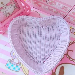 Aesthetic Room Decor*Boogzel Clothing Pastel Heart Storage Basket