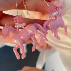 Earrings*Boogzel Clothing Pastel Horse Earrings