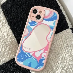 Iphone Cases*Boogzel Clothing Pastel Painting iPhone Case Pink/blue