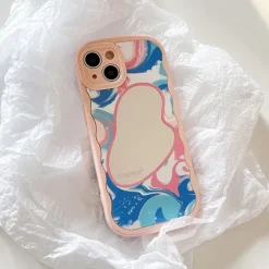 Iphone Cases*Boogzel Clothing Pastel Painting iPhone Case Pink/blue