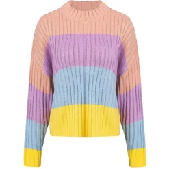 Sweaters*Boogzel Clothing Pastel Rainbow Jumper Multi
