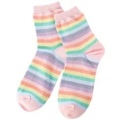 Socks*Boogzel Clothing Pastel Rainbow Socks Multi