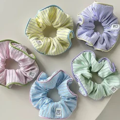 Hair Accessories*Boogzel Clothing Pastel Stripe Pajama Style Scrunchies