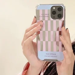 Iphone Cases*Boogzel Clothing Pastel Stripes iPhone Case Pink/blue
