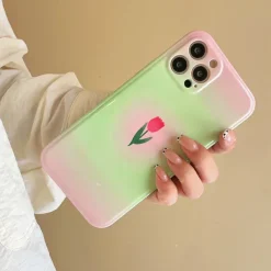 Iphone Cases*Boogzel Clothing Pastel Tulip iPhone Case Green/pink