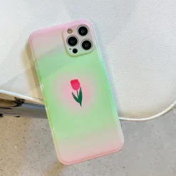 Iphone Cases*Boogzel Clothing Pastel Tulip iPhone Case Green/pink