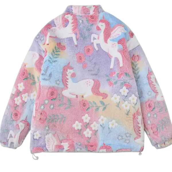 Coats & Jackets|Sweatshirts*Boogzel Clothing Unicorn Fleece Jacket Pastel