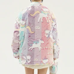 Coats & Jackets|Sweatshirts*Boogzel Clothing Pastel Unicorn Zip-Up Jacket Multi
