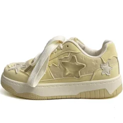 Aesthetic Sneakers*Boogzel Clothing Pastel Star Aesthetic Sneakers Yellow