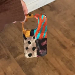 Iphone Cases*Boogzel Clothing Patchwork Pattern iPhone Case Brown