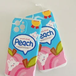 Iphone Cases*Boogzel Clothing Peach Drink iPhone Case Blue
