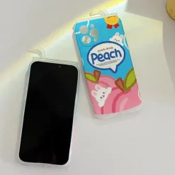 Iphone Cases*Boogzel Clothing Peach Drink iPhone Case Blue