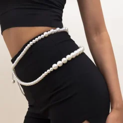 Other|Belts & Chains*Boogzel Clothing Pearl Chain Belt Silver