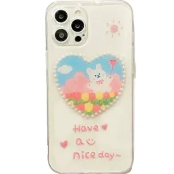Iphone Cases*Boogzel Clothing Pearl Heart Bunny iPhone Case
