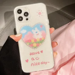 Iphone Cases*Boogzel Clothing Pearl Heart Bunny iPhone Case