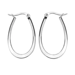 Earrings*Boogzel Clothing Perfect Future Oval Hoop Earrings