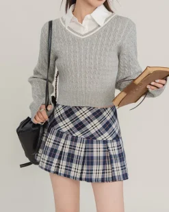 Skirts*Boogzel Clothing Perfectly Preppy Plaid Pleated Skirt