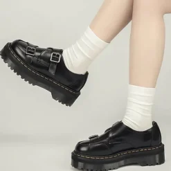 Classics|Boots / Platform Boots*Boogzel Clothing Personal Growth Buckle Shoes Black