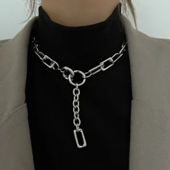Necklaces & Chokers*Boogzel Clothing Personality Crisis Grunge Chain Necklace