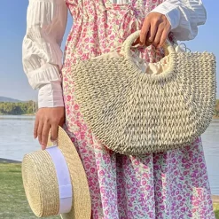 Bags & Purses*Boogzel Clothing Picnic Time Cottagecore Straw Bag