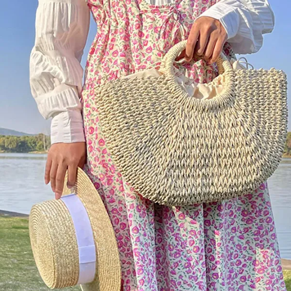 Bags & Purses*Boogzel Clothing Picnic Time Cottagecore Straw Bag