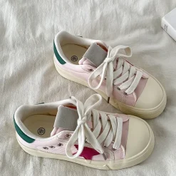 Aesthetic Sneakers*Boogzel Clothing Pink & Red Star Sneakers Pink/red