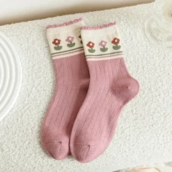 Socks*Boogzel Clothing Pink Aesthetic Socks