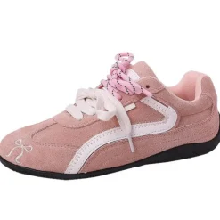 Aesthetic Sneakers*Boogzel Clothing Bow Embroidery Sneakers Pink