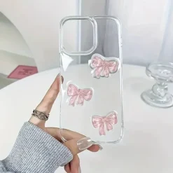Iphone Cases*Boogzel Clothing Pink Bows iPhone Case Clear