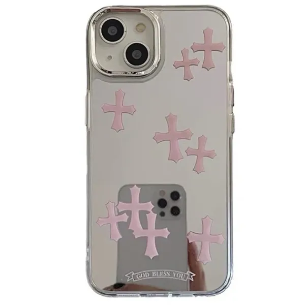 Iphone Cases*Boogzel Clothing Pink Cross Mirror IPhone Case