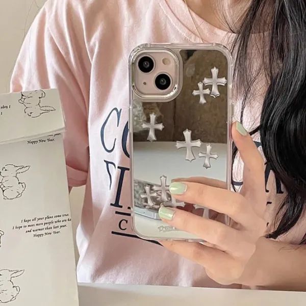 Iphone Cases*Boogzel Clothing Pink Cross Mirror IPhone Case