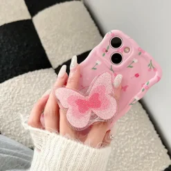 Iphone Cases*Boogzel Clothing Flowers Butterfly iPhone Case Pink