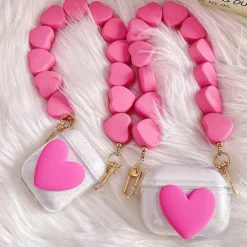 Iphone Cases*Boogzel Clothing Pink Heart Chain AirPods Case