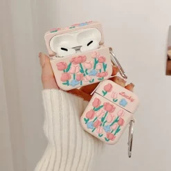 Iphone Cases*Boogzel Clothing Roses AirPods Case Pink