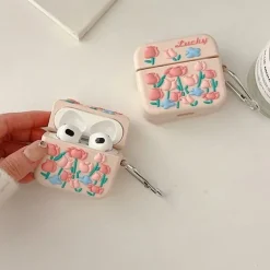 Iphone Cases*Boogzel Clothing Roses AirPods Case Pink