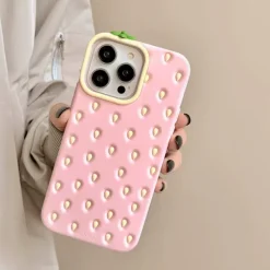 Iphone Cases*Boogzel Clothing Strawberry 3D iPhone Case Pink