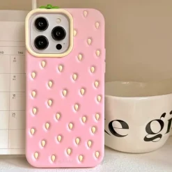 Iphone Cases*Boogzel Clothing Strawberry 3D iPhone Case Pink