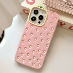 Iphone Cases*Boogzel Clothing Strawberry 3D iPhone Case Pink