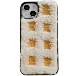 Iphone Cases*Boogzel Clothing Plaid Fuzzy iPhone Case