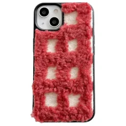Iphone Cases*Boogzel Clothing Plaid Fuzzy iPhone Case