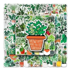 Aesthetic Room Decor*Boogzel Clothing Plant Mom Aesthetic 50 pcs Sticker Pack